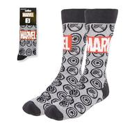 CERDÁ LIFE'S LITTLE MOMENTS Marvel Socks for Adults, Multicoloured Superhero Design, Size 38-45, Soft Breathable Cotton Blend, Official Marvel Licensed Socks for Everyday Comfort