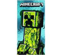 CERDÁ LIFE'S LITTLE MOMENTS Minecraft Kids Towel - Multicolour - 70x140cm - Made with 100% Cotton of 320 gsm - Small Towel - Creeper Print - Original Product Designed in Spain