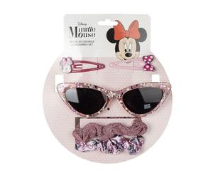 CERDÁ LIFE'S LITTLE MOMENTS Minnie Mouse Childrens Beauty Set - Pink - Complete Set - Includes Sunglasses, 2 Hair Pins and 2 Hair Clips - Original Product Designed in Spain