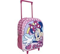 CERDÁ LIFE'S LITTLE MOMENTS - Minnie Mouse Children's Trolley School Backpack - Pink - 25x10x29 cm - Made in Polyester - With Zip Closure - Minnie Print - Original Product