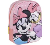 CERDÁ LIFE'S LITTLE MOMENTS Minnie Mouse School Bag - Zip Closure - 25 x 31 x 10 cm - Children's Backpack with 3D Details - Padded Shoulder Straps - Original Product Designed in Spain