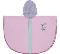 CERDÁ LIFE'S LITTLE MOMENTS Minnie Mouse Waterproof Poncho for Kids - Size 5/6 Years - Pink with Lilac Hood - Made of PVC with Button Closure - Original Product Designed in Spain