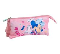 CERDÁ LIFE'S LITTLE MOMENTS Minnie Pencil Case, Large School Pencil Case, Durable and Multifunctional for Boys and Girls Minnie, Pink, Compact Pencil case, Secure Closure, Easy to Carry