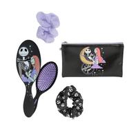 CERDÁ LIFE'S LITTLE MOMENTS -Nightmare Before Christmas Beauty Set - Black - Complete Set - Includes Hairbrush, 2 Hair Pigtails and Pouch - Original Product