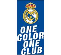 CERDÁ LIFE'S LITTLE MOMENTS Official Real Madrid Club Crest Towel with Iconic Colours - Real Madrid Beach & Bath Towel Ideal for White Team Fans With Style & Comfort