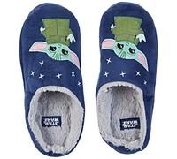 CERDÁ LIFE'S LITTLE MOMENTS Pantoufles Maison Homme d'Hiver Amusantes de Baby Yoda avec Semelle Intérieure Rembourrée et Semelle Antidérapante, Slipper, Bleu,