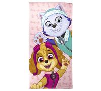 CERDÁ LIFE'S LITTLE MOMENTS Paw Patrol Kids Towel - Pink Colour - 70x140 cm - Made with 100% Polyester 250 gsm - Small Towel - Skye and Everest Print - Original Product Designed in Spain