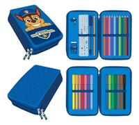 CERDÁ LIFE'S LITTLE MOMENTS Paw Patrol Pencil Case with Accessories with Pencils, Markers and Pens | Triple Children's School Pencil Case with Paw Patrol Design, Paw Patrol, 12.5x19.5x4.5 cm, Licence