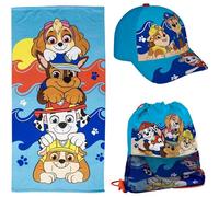 CERDÁ LIFE'S LITTLE MOMENTS Paw Patrol Towel Set with Pouch - Fluffy Bath Towel & Storage Bag for Little Fans