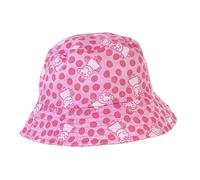 CERDÁ LIFE'S LITTLE MOMENTS Peppa Pig Kids' Bucket Hat - Pink - Suitable from 1 to 4 Years - Bucket Hat Made of 100% Cotton - Peppa and Polka Dot Print - Original Product Designed in Spain