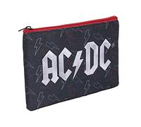 CERDÁ LIFE'S LITTLE MOMENTS Petite Trousse de Maquillage Pour Femme ACDC - Licence Officielle Disney, Women’s Cosmetic Bag, Gris Foncé, 2100003686