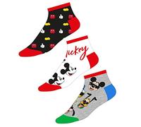 CERDÁ Life's Little Moments Pinkies Printed with Mickey Characters | 86% Cotton, Polyamide and Elastane | Officially Licensed Disney, Multicoloured, Standard Unisex Adult