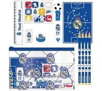 CERDÁ LIFE'S LITTLE MOMENTS Real Madrid EVA School Stationery Set - Sturdy School Themed Set, Ideal for Students and Fans of The White Team, Real Madrid, One Size, Licence