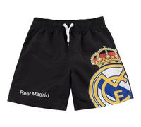 CERDÁ LIFE'S LITTLE MOMENTS Real Madrid Swim Shorts for Children, Official Swim Pants and Quick Drying | Children's Beach and Pool Crest Swimsuit, Black, 8 Years