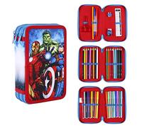 CERDÁ LIFE'S LITTLE MOMENTS - School Pencil Case 3 Compartments Child by The Avengers - Official Marvel License, Multicoloured, Normal, Casual