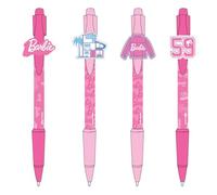 CERDÁ LIFE'S LITTLE MOMENTS Set of 4 Barbie inspired pens, pink, 13.5 x 19 x 2 cm, unique design on each pen, original product designed in Spain