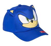 CERDÁ LIFE'S LITTLE MOMENTS Sonic Children's Cap - Blue Colour - Size 53 cm - Made with Cotton and Polyester - Cap with Sonic Shape - Original Product Designed in Spain