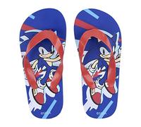 CERDÁ LIFE'S LITTLE MOMENTS Sonic Flip Flops - Blue and Red - UK Size 10/11 JNR - Made of 100% EVA - Kids' Flip Flops - Original Product Designed in Spain