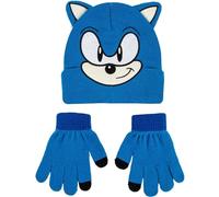 CERDÁ LIFE'S LITTLE MOMENTS Unisex Kid's Set Gorro Y Guantes Sonic Suaves Y Licencia Oficial-Ropa Térmica Infantil Ideal Frío 2 Pieces, One Size (Pack of 2)