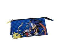 CERDÁ Life's Little Moments Sonic The Hedgehog Pencil case Triple Blue