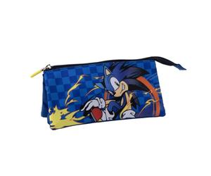 CERDÁ Life's Little Moments Sonic The Hedgehog Pencil case Triple Blue