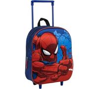 CERDÁ LIFE'S LITTLE MOMENTS Spiderman Trolley Backpack for Kids with Wheels and Extendable Handle - Heavy Duty Spiderman School Suitcase Backpack with Blue and Red Marvel Superhero Design