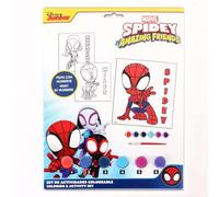 CERDÁ LIFE'S LITTLE MOMENTS Spidey Colorable Stationery Set | Children's Creative Kit with Painting Cardstocks, Brush and Non-Toxic Colors