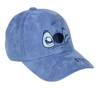 CERDÁ LIFE'S LITTLE MOMENTS -Stitch Cap with Visor - Blue - Size 57 cm - Made of Polyester - Stitch Print - Original Product