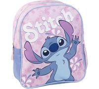 CERDÁ LIFE'S LITTLE MOMENTS - Stitch Children's School Backpack - Pink - 25x20x29 cm - Made of Polyester - With Zip Closure - Stitch Print - Original Product