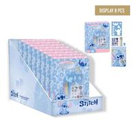 CERDÁ LIFE'S LITTLE MOMENTS Stitch Notebook Set - School Set with Notebook and Animated Character Accessories, Ideal for Disney Fans and Kawaii Stationery, Stitch, One Size, licence