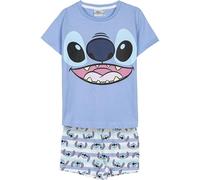 CERDÁ LIFE'S LITTLE MOMENTS Stitch Pyjamas for Kids - Blue Colour - Size 5 Years - Short Pyjamas Made of 100% Cotton 145 gsm - Stitch Print - Original Product Designed in Spain