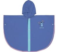 CERDÁ LIFE'S LITTLE MOMENTS Stitch Waterproof Poncho for Kids - Size 3/4 Years - Blue Hooded Design - Made of PVC with Button Closure - Original Product Designed in Spain