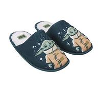 CERDÁ LIFE'S LITTLE MOMENTS The Mandalorian-Official Star Wars Men's Open House Slippers, Multicoloured, 8/9 UK
