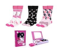 CERDÁ LIFE'S LITTLE MOMENTS Unisex_Adult Pack Calcetines 3 Piezas Barbie Socks, Multicoloured, One Size