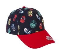 CERDÁ LIFE'S LITTLE MOMENTS Unisex Baby Gorra Visera Curva Marvel Avengers curved visor cap, Black, 4-8 Years UK