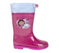 CERDÁ LIFE'S LITTLE MOMENTS Unisex Children's Botas Lluvia PVC Gabby's Dollhouse Wellington Boots, pink, 8 UK Child