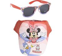 CERDÁ LIFE'S LITTLE MOMENTS Unisex Disney Cap and Glasses Kids Original Adjustable Lightweight Design Ideal for Summer Sun Protection Baseball Cap, Gorra + Gafas Minnie Mouse, One Size