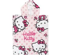 CERDÁ LIFE'S LITTLE MOMENTS Unisex Hello Kitty Kids Hat and Glasses Original Design Adjustable and Lightweight Ideal for Summer Sun Protection Baseball Cap, Poncho Hello Kitty, One Size