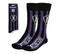 CERDÁ LIFE'S LITTLE MOMENTS Unisex Kids/Adult's Calcetines 36/43 Cómodos Y Suaves, 1 x Wednesday Soft Sock, 36-43