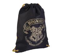 CERDÁ LIFE'S LITTLE MOMENTS Unisex Kid's Hogwarts Children's Rope Backpack Bag [ Harry Potter ] -Official Warner Bros License Sack, Black/White, Normal