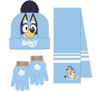 CERDÁ LIFE'S LITTLE MOMENTS Unisex Kid's Set Infantil Gorro, Guantes Y Bufanda Bluey Invierno-Conjunto Térmico Niños Y Niñas, Ideal Frío 3 Pieces Scarf, One Size (Pack of 3)