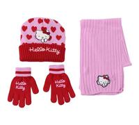 CERDÁ LIFE'S LITTLE MOMENTS Unisex Kid's Set Infantil Gorro, Guantes Y Bufanda Hello Kitty Invierno-Conjunto Térmico Niños Y Niñas, Ideal Frío 3 Piece Scarf, One Size (Pack of 3)