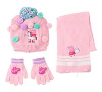 CERDÁ LIFE'S LITTLE MOMENTS Unisex Kid's Set Infantil Gorro, Guantes Y Bufanda Peppa Pig Invierno-Conjunto Térmico Niños Y Niñas, Ideal Frío 3 Piece Scarf, One Size (Pack of 3)
