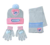 CERDÁ LIFE'S LITTLE MOMENTS Unisex Kid's Set Infantil Gorro, Guantes Y Bufanda Stitch Invierno-Conjunto Térmico Niños Y Niñas, Ideal Frío 3 Piece Scarf, One Size (Pack of 3)