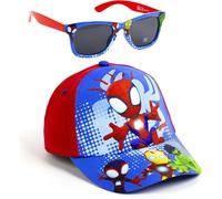 CERDÁ LIFE'S LITTLE MOMENTS Unisex Spiderman Cap and Glasses Kids Original Design Adjustable Lightweight Summer Sun Protection Baseball Cap, Spidey, One Size