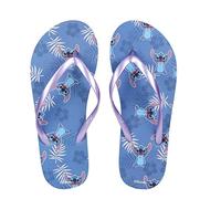 CERDÁ LIFE'S LITTLE MOMENTS Unisex's Summer Beach Sandals Printed with Stitch and Finger Support | Flip Flops for The Family-Official Disney License, Blue, 9 UK
