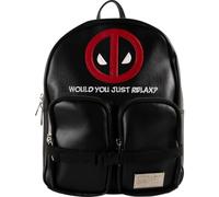 Cerda Marvel Deadpool Backpack - Faux Leather - Black, Black, One Size, Casual, Black, Taille unique, Casual