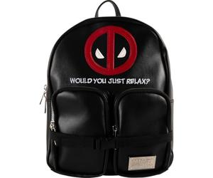 Cerda Marvel Deadpool Backpack - Faux Leather - Black, Black, One Size, Casual, Black, Taille unique, Casual