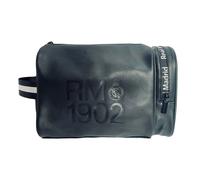 Real Madrid Toiletry Bag - Large Capacity, 100% Polyurethane, Zip Closure - Blue