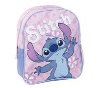 CERDÁ LIFE'S LITTLE MOMENTS - Stitch Children's School Backpack - Pink - 25x20x29 cm - Made of Polyester - With Zip Closure - Stitch Print - Original Product